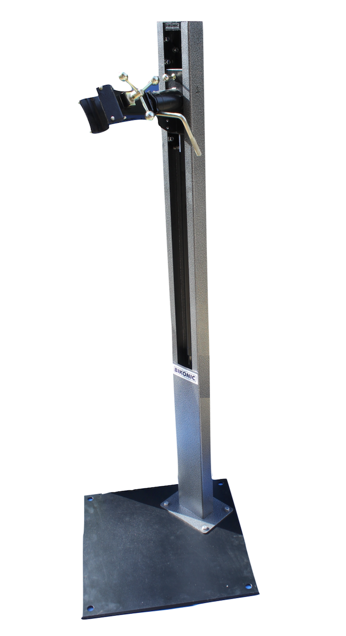 The Bikonic gas stand GS-FP in the floor-mounted configuration